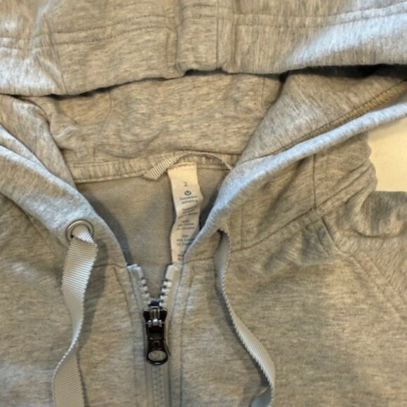 Lululemon hoodie Light Grey size 2 - Picture 3 of 4